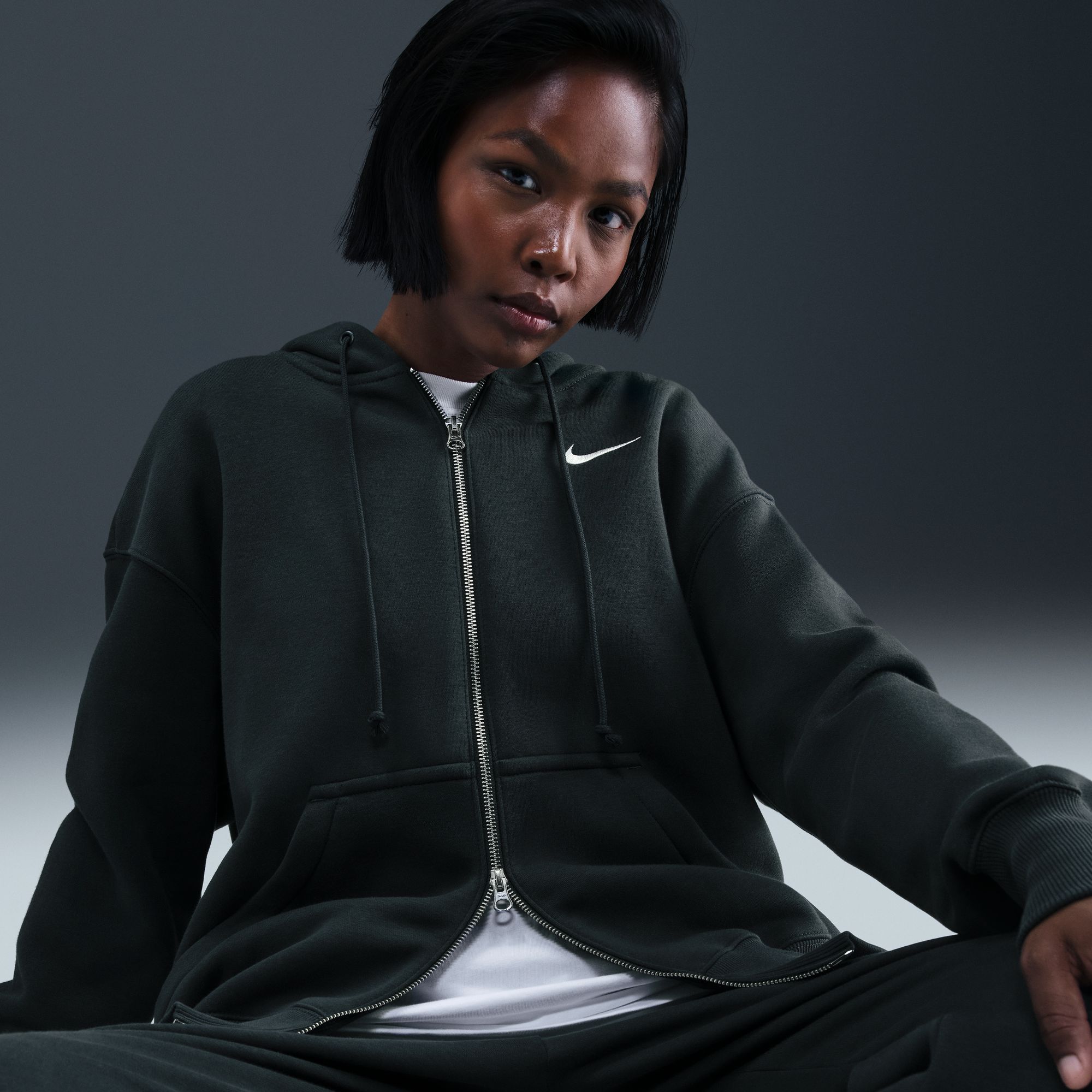 Nike Women's Sportswear Phoenix Fleece Oversized Full-Zip Hoodie product image