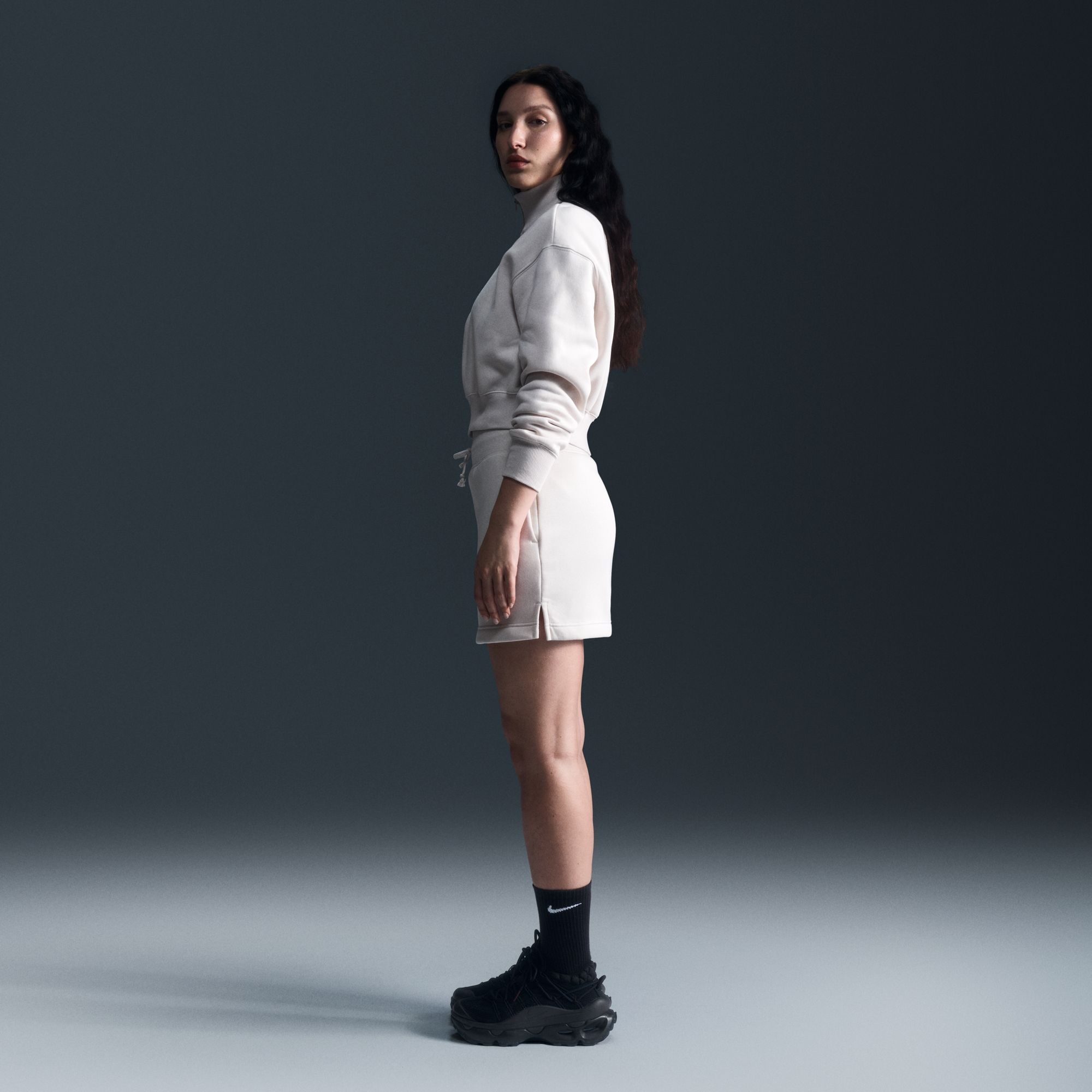 Nike Women's Sportswear Phoenix Fleece Oversized 1/2-Zip Crop Sweatshirt product image