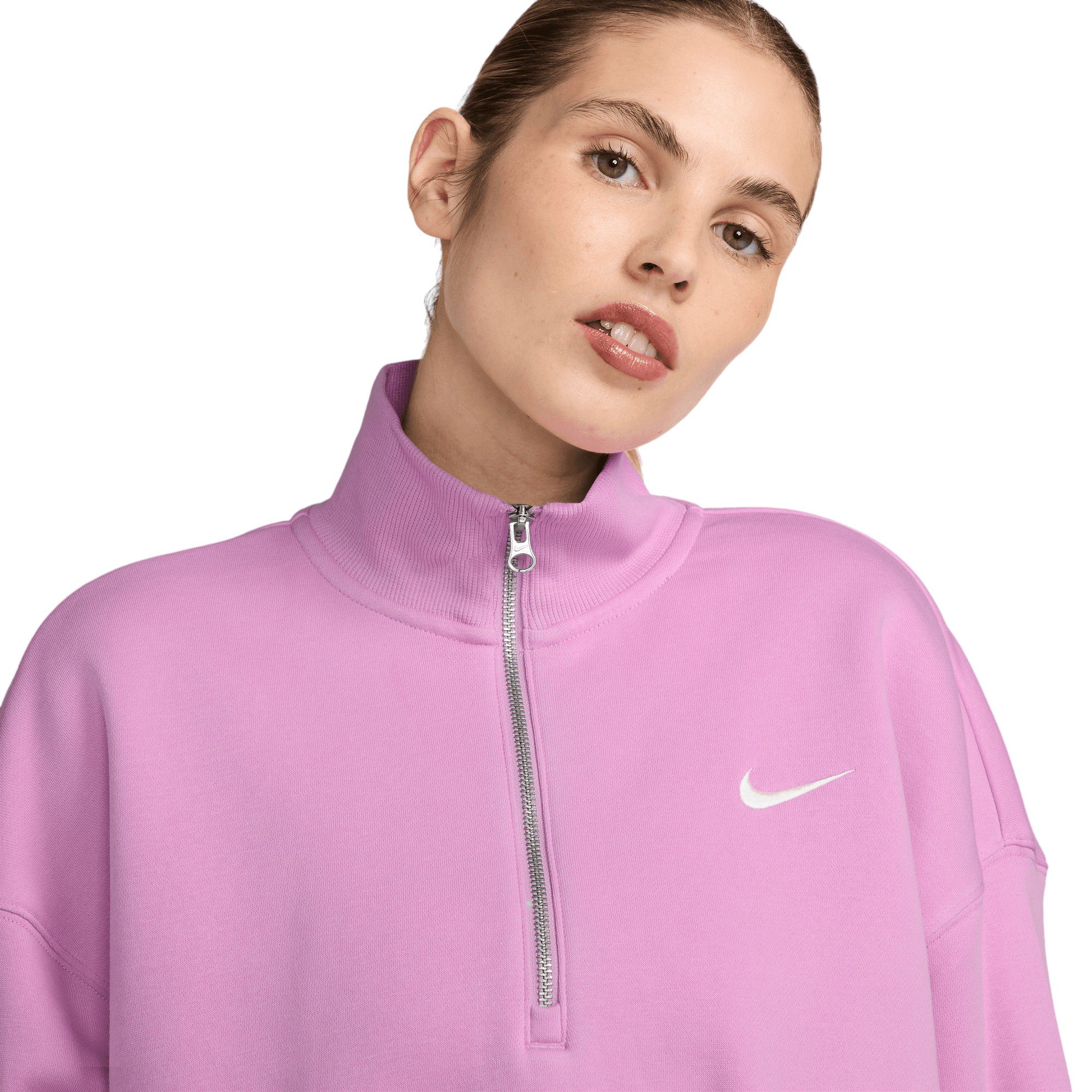 Nike Women's Sportswear Phoenix Fleece Oversized 1/2-Zip Crop Sweatshirt product image
