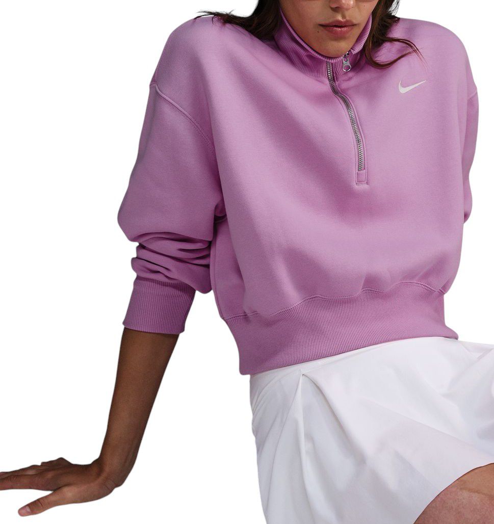 Nike Women's Sportswear Phoenix Fleece Oversized 1/2-Zip Crop Sweatshirt product image