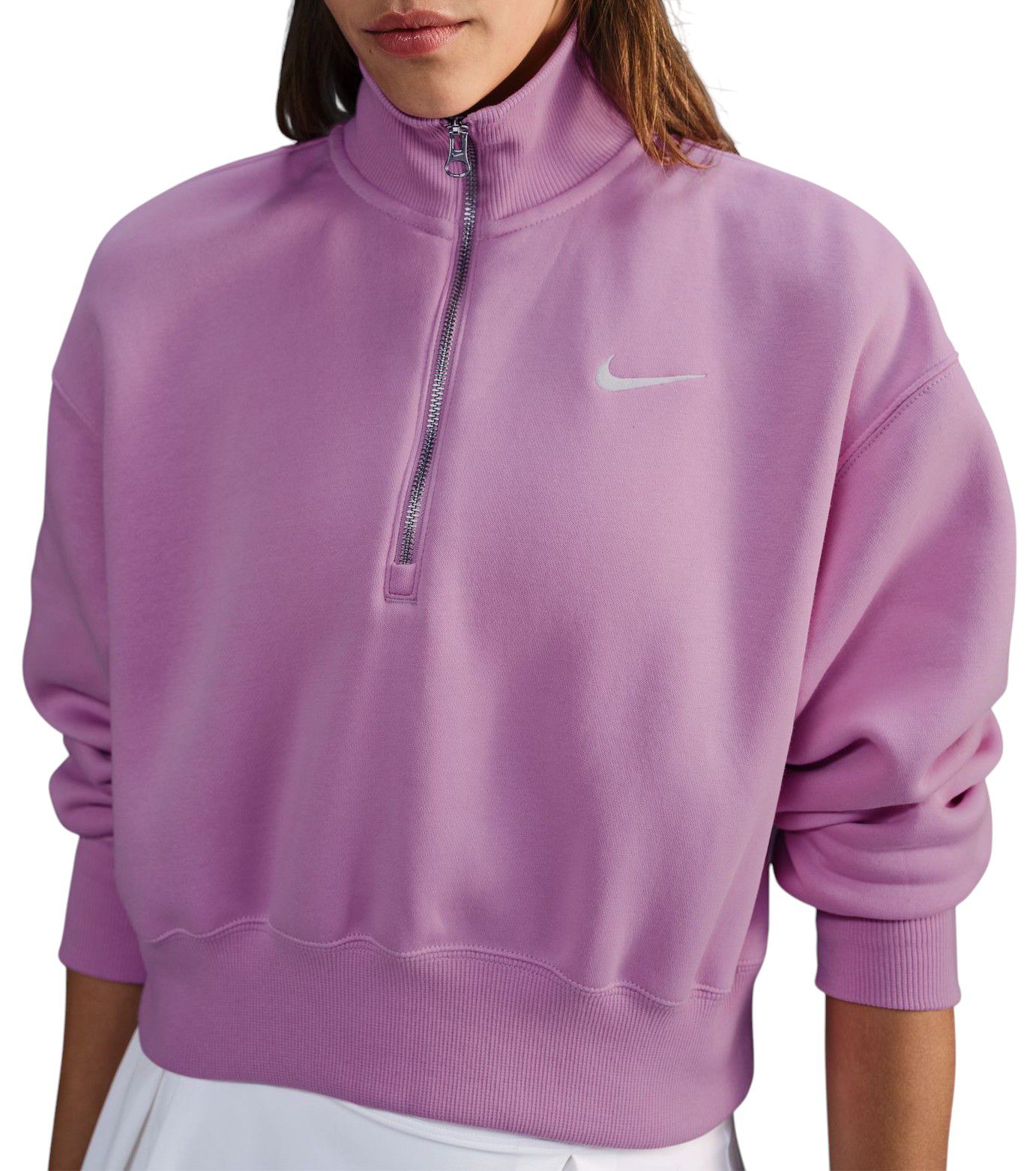 Nike Women's Sportswear Phoenix Fleece Oversized 1/2-Zip Crop Sweatshirt product image