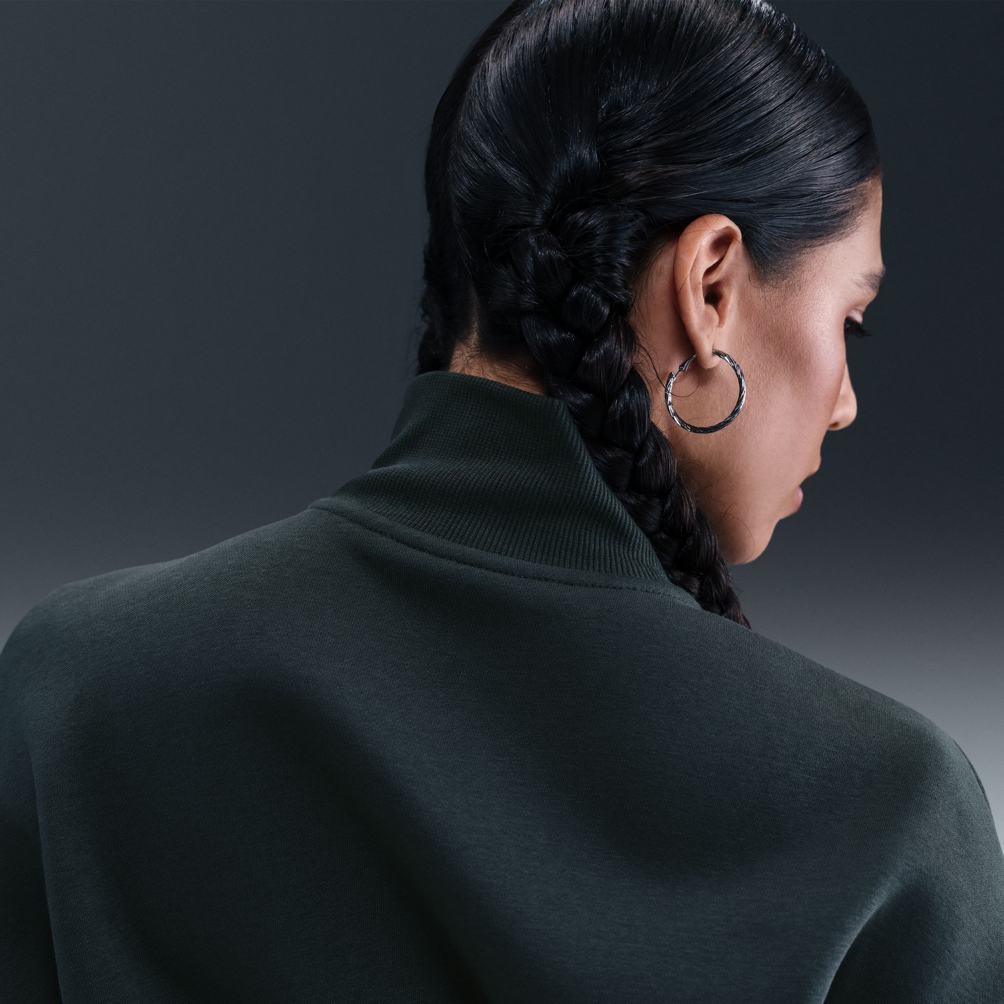 Nike Women's Sportswear Phoenix Fleece Oversized 1/2-Zip Crop Sweatshirt product image