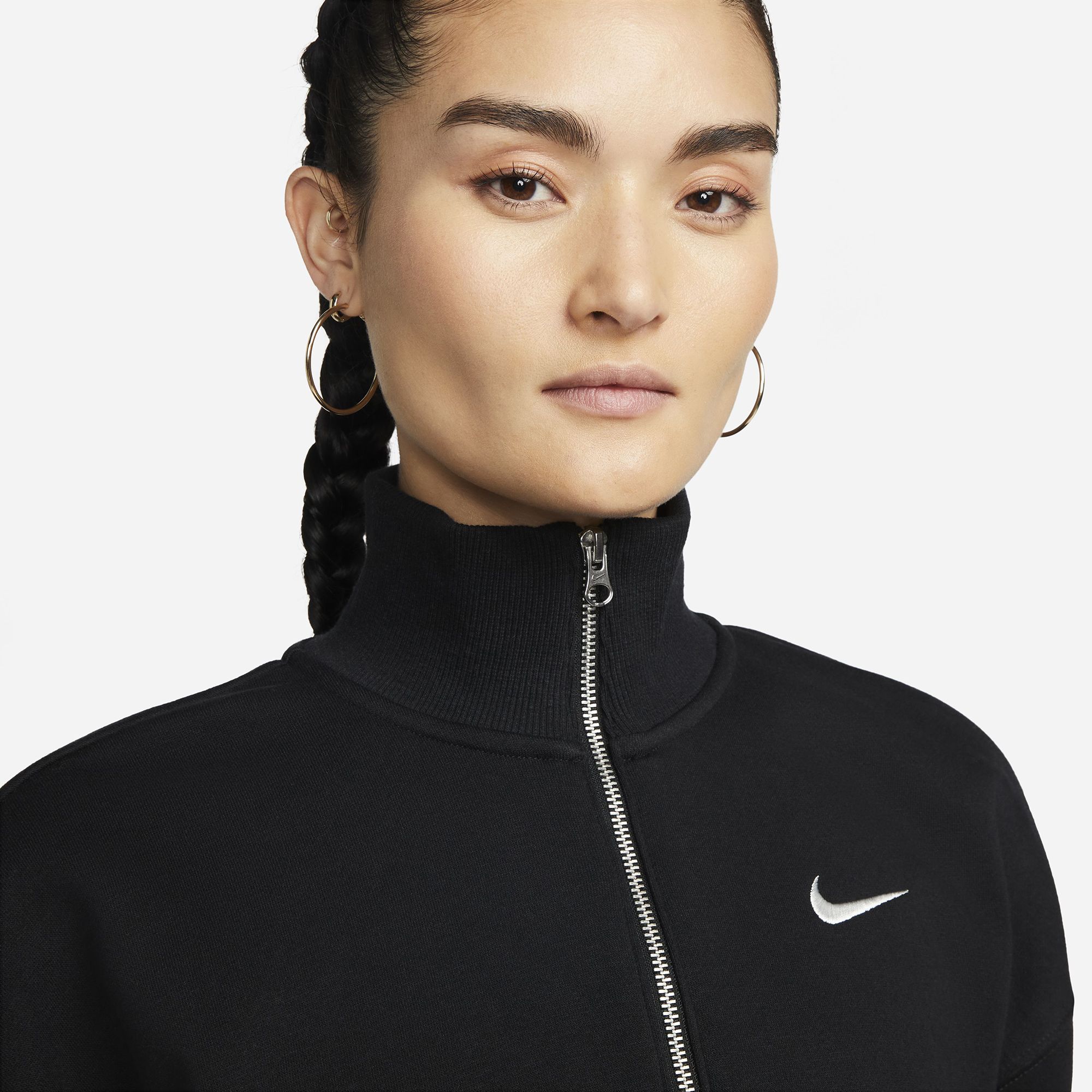 Nike Women's Sportswear Phoenix Fleece Oversized 1/2-Zip Crop Sweatshirt product image