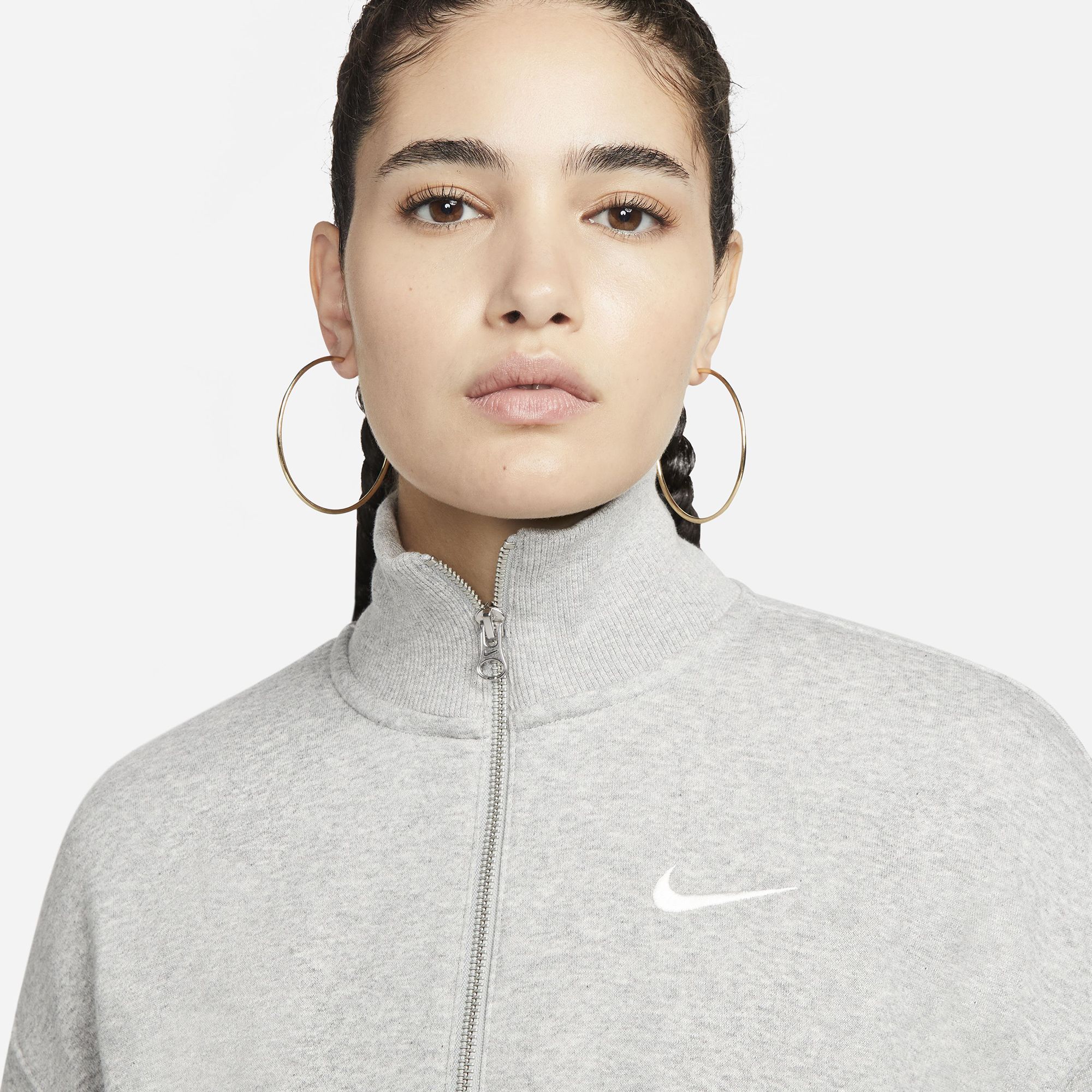 Nike Women's Sportswear Phoenix Fleece Oversized 1/2-Zip Crop Sweatshirt product image