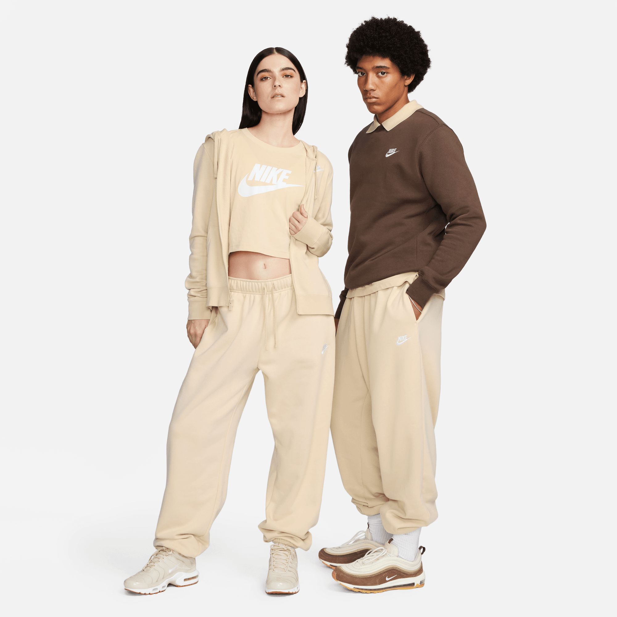 Nike Women's Sportswear Club Fleece Mid-Rise Oversized Sweatpants product image