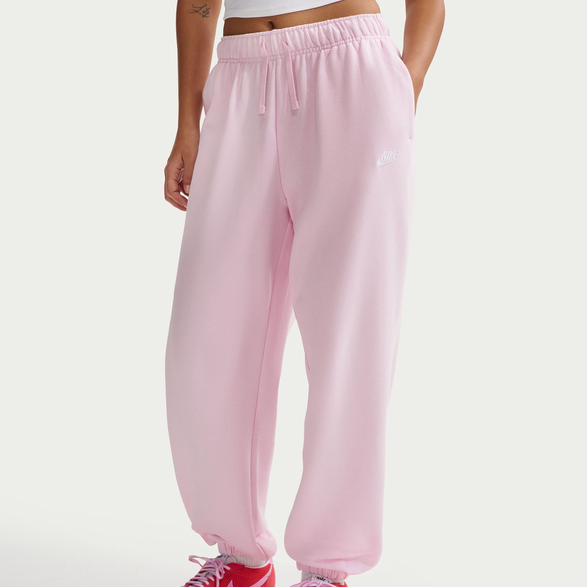Nike Women's Sportswear Club Fleece Mid-Rise Oversized Sweatpants product image