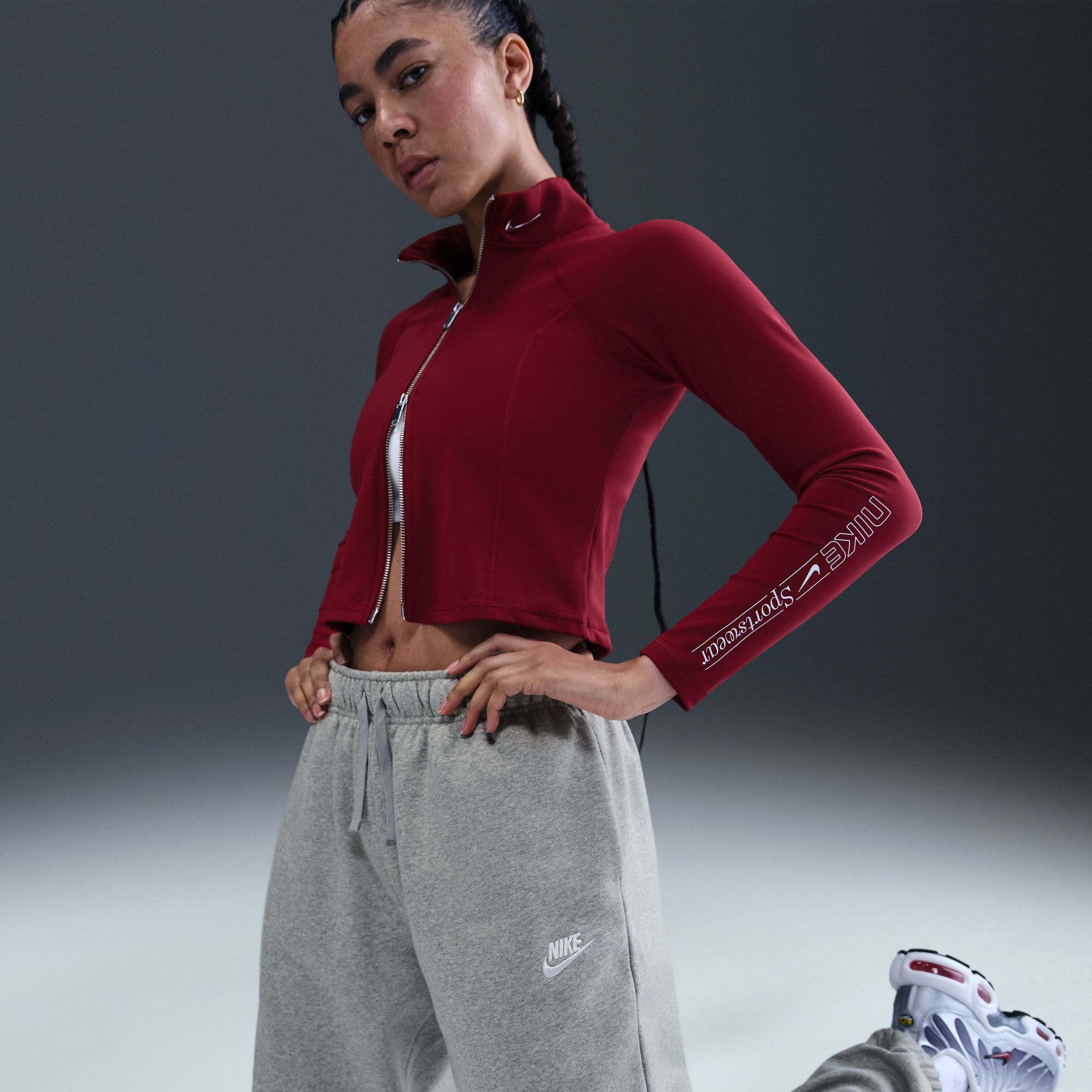 Nike Women's Sportswear Club Fleece Mid-Rise Oversized Sweatpants product image