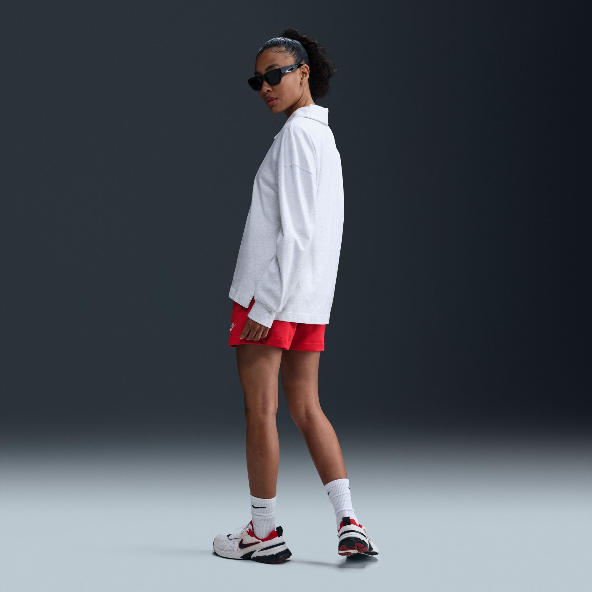 Nike Women's Sportswear Club Fleece Mid-Rise Shorts product image