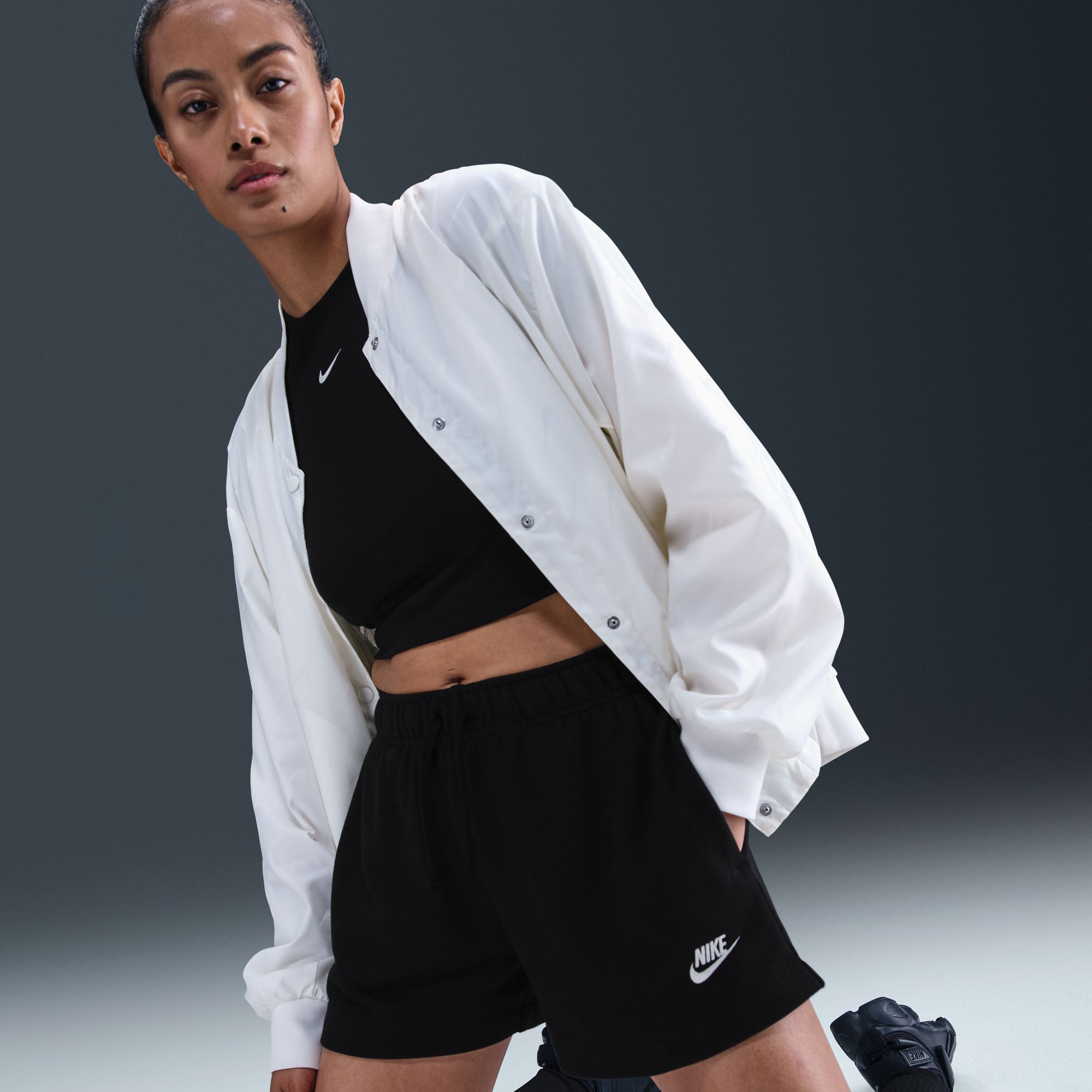 Nike Women's Sportswear Club Fleece Mid-Rise Shorts product image