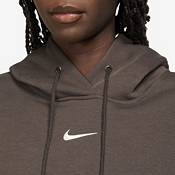 Nike WMNS Phoenix Fleece Over-Oversized Pullover Hoodie Brown - HEMP/SAIL