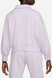Nike Women's Sportswear Phoenix Fleece 3/4-Sleeve Crop Polo Sweatshirt product image
