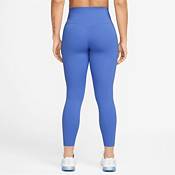 Nike Women's High Waist Legging With Zip Opening In Blue CU5385-458 SMALL  💯AUTH