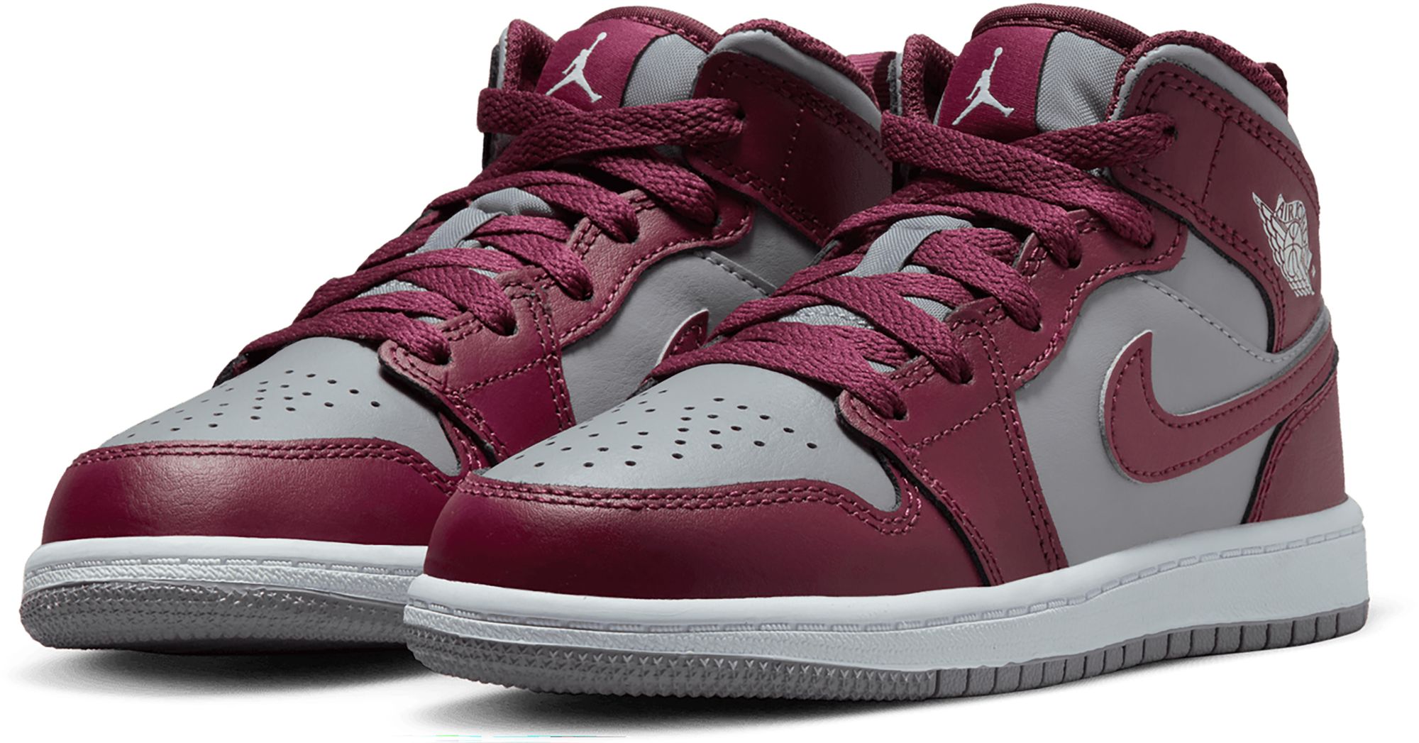 Jordan Kids' Preschool Air Jordan 1 Mid Basketball Shoes Big Apple Buddy