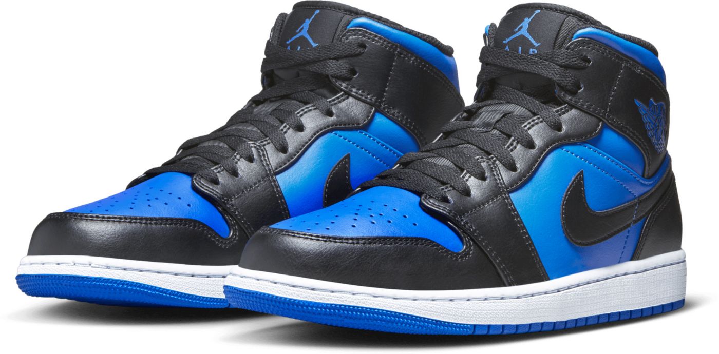 Air Jordan 1 Mid Metallic Blue Shoes Dick s Sporting Goods