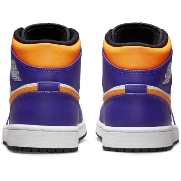 Air Jordan 1 Mid Shoes Purple Yellow White 101291
