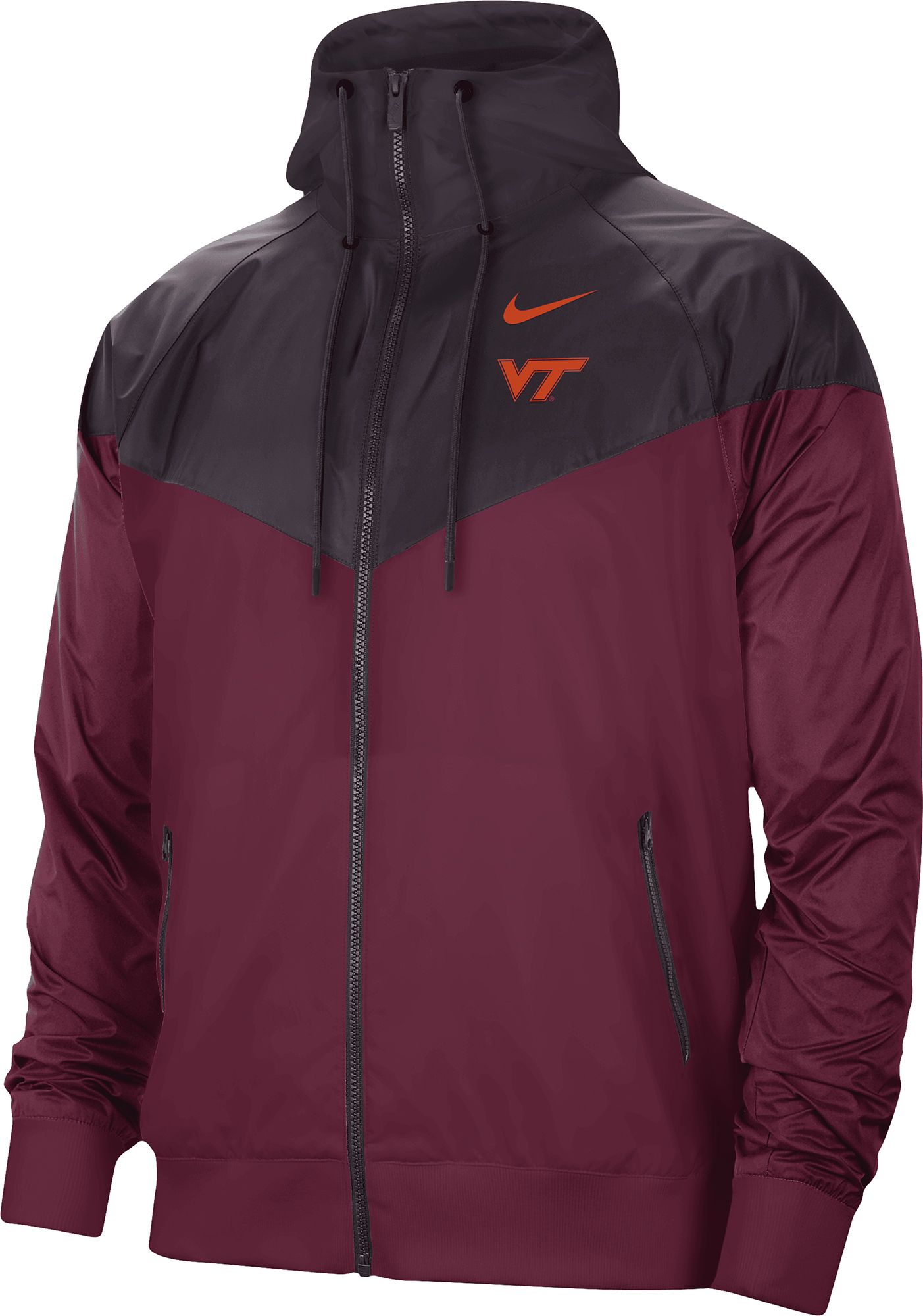 Nike Men's Virginia Tech Hokies Maroon Windrunner Jacket