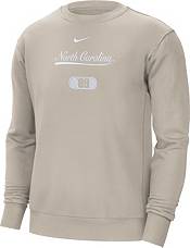 Nike Men's North Carolina Tar Heels Cream Sportswear Fleece Crew Neck Sweatshirt product image