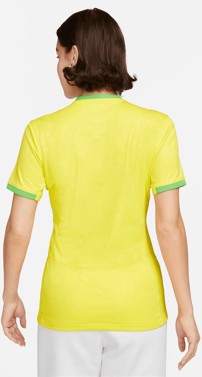 Nike Brazil 2023 Home Replica Jersey, Men's, Large, Yellow