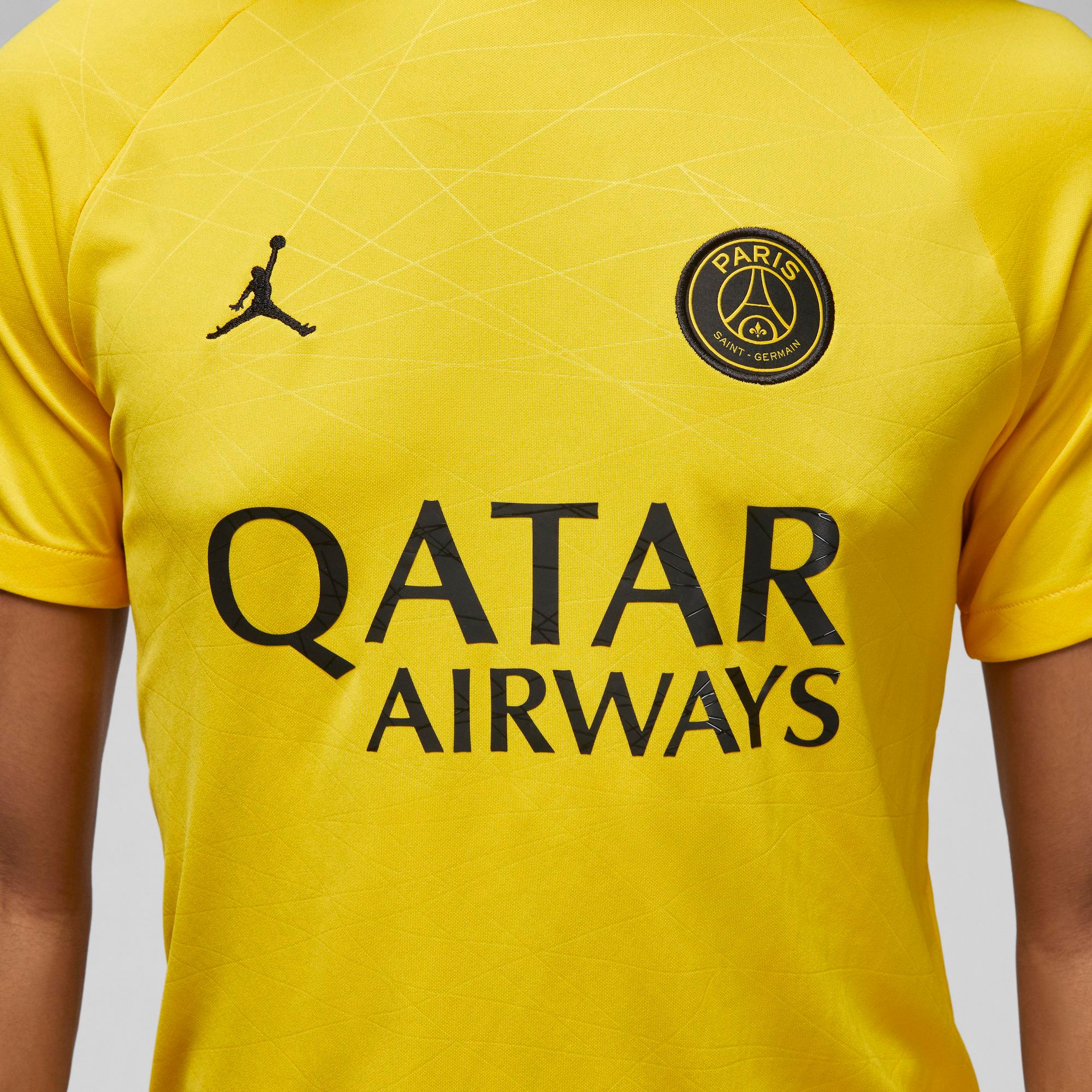 Jordan Paris Saint-Germain '22 Fourth Yellow Prematch Jersey