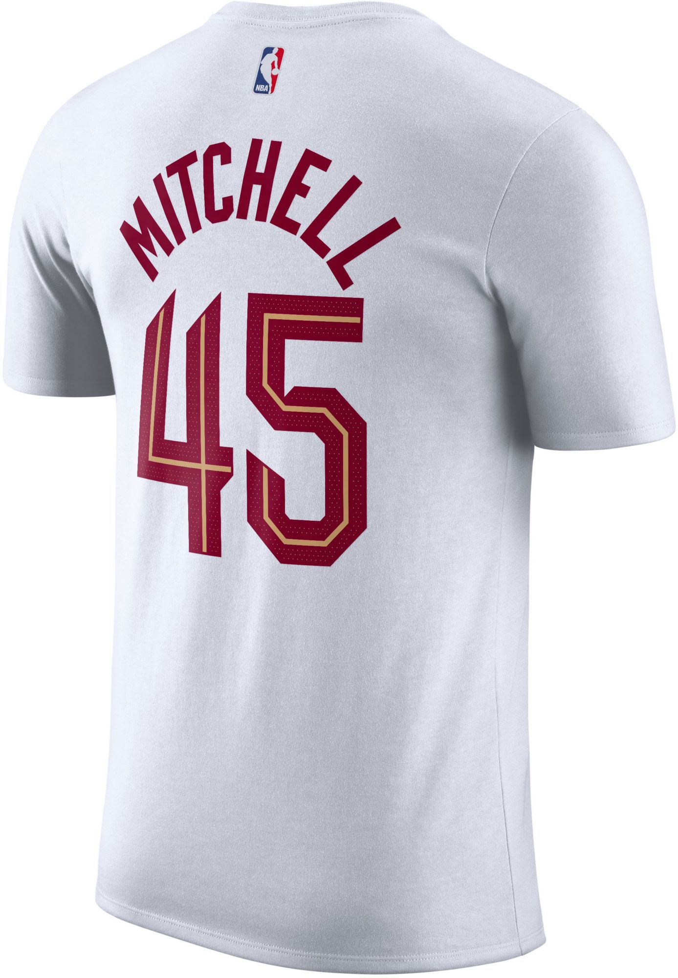 Nike Men's Cleveland Cavaliers Donovan Mitchell #45 White T-Shirt product image