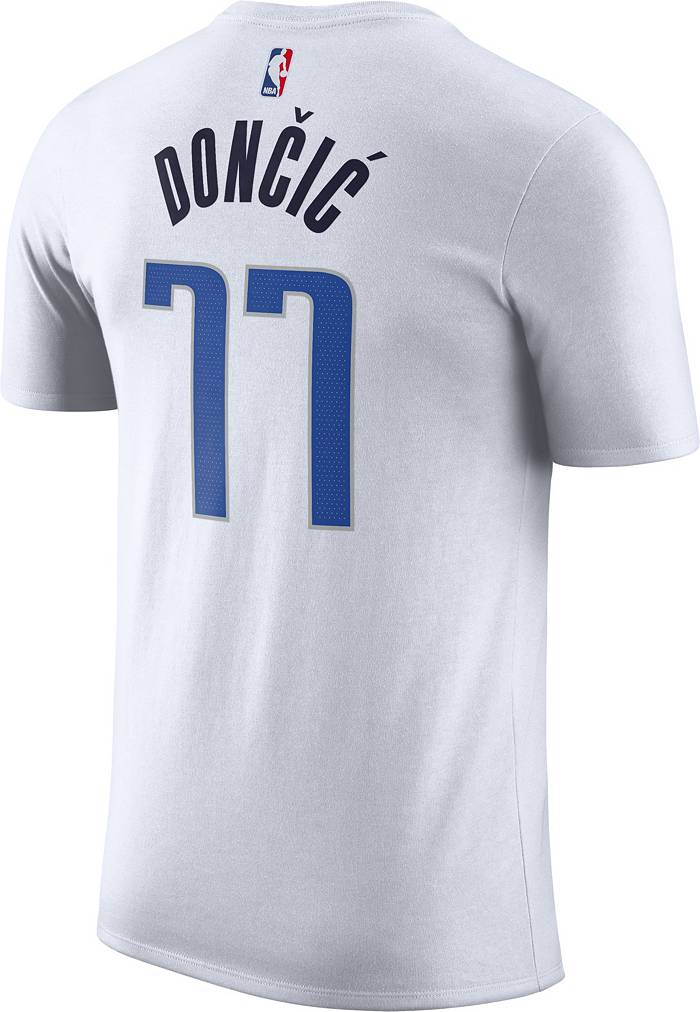 Nike Youth Dallas Mavericks Luka Doncic #77 Navy T-Shirt