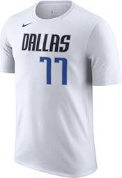 Nike Men's Dallas Mavericks Luka Doncic #77 Navy T-Shirt, Large, Blue