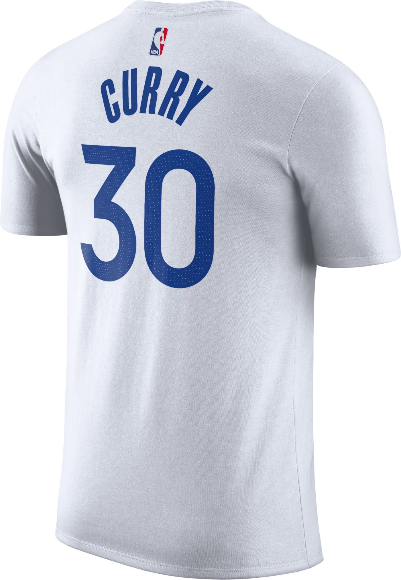 Nike Men s Golden State Warriors Stephen Curry 30 White T Shirt Dick s Sporting Goods