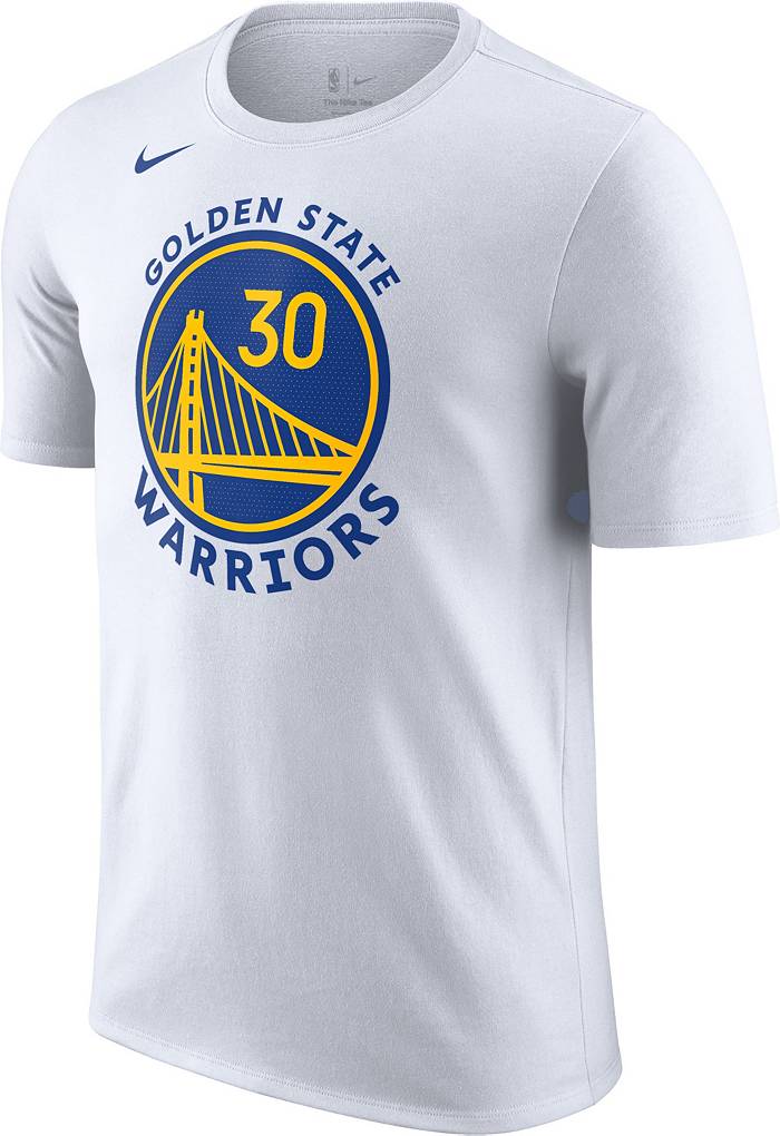 Nike Men's Golden State Warriors Stephen Curry #30 White T-Shirt, Small