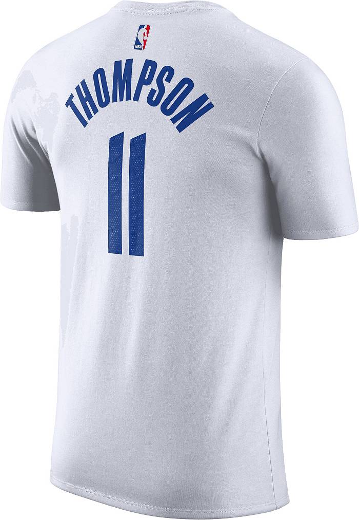 Nike Men's Golden State Warriors Klay Thompson #11 Blue Hardwood Classic Dri-Fit Swingman Jersey, XL