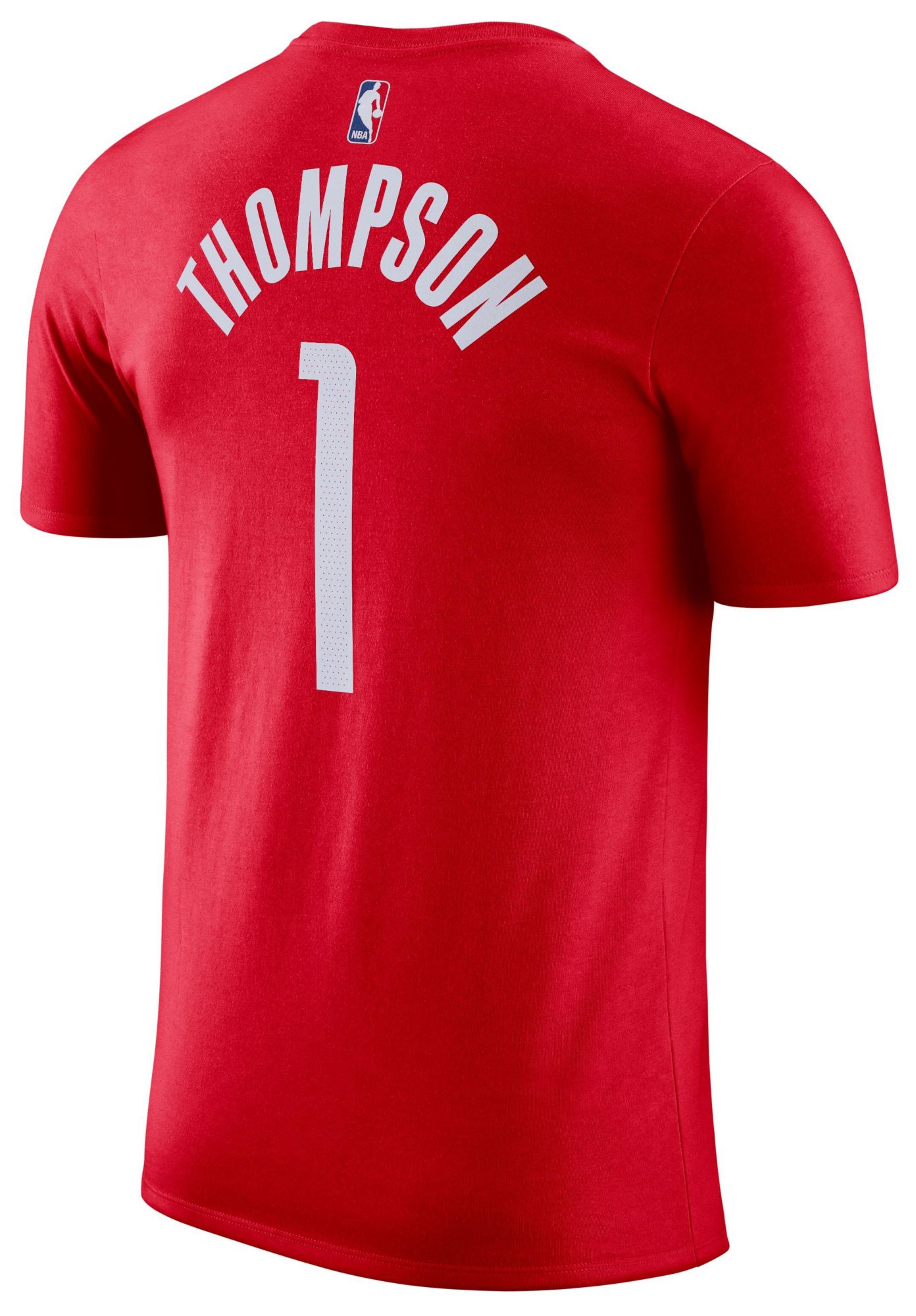 Nike Men's Houston Rockets Amen Thompson #1 Red Icon T-Shirt product image