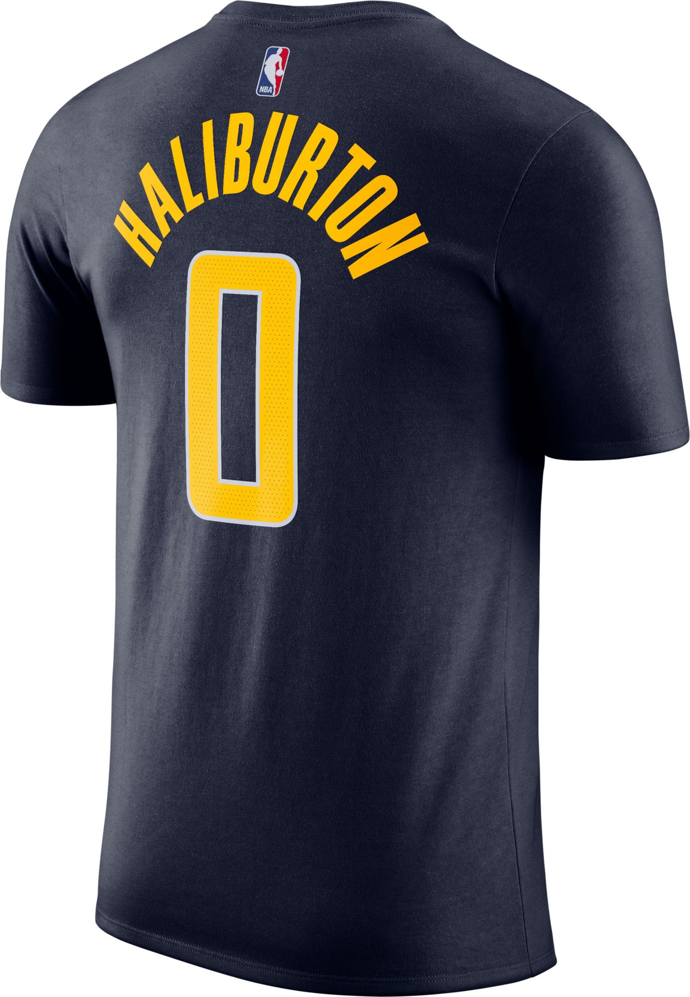 Nike Men's Indiana Pacers Tyrese Haliburton #0 Navy T-Shirt product image