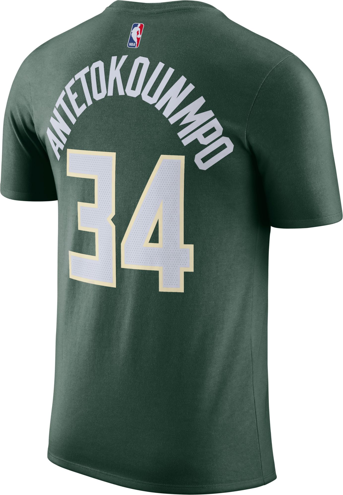 Nike Men's Milwaukee Bucks Giannis Antetokounmpo #34 Green T-Shirt product image