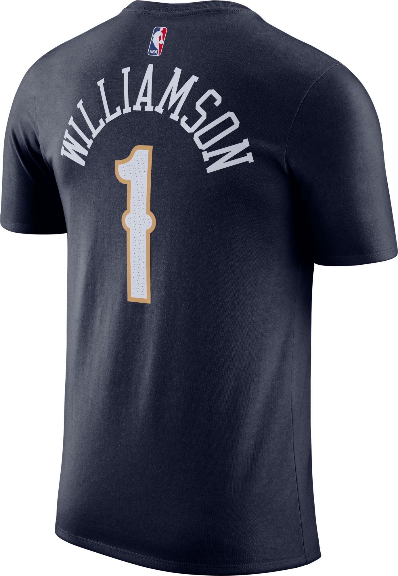 Nike Men's New Orleans Pelicans Zion Williamson #1 Navy T-Shirt product image