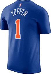 Nike Men's New York Knicks Obi Toppin #1 Blue T-Shirt product image
