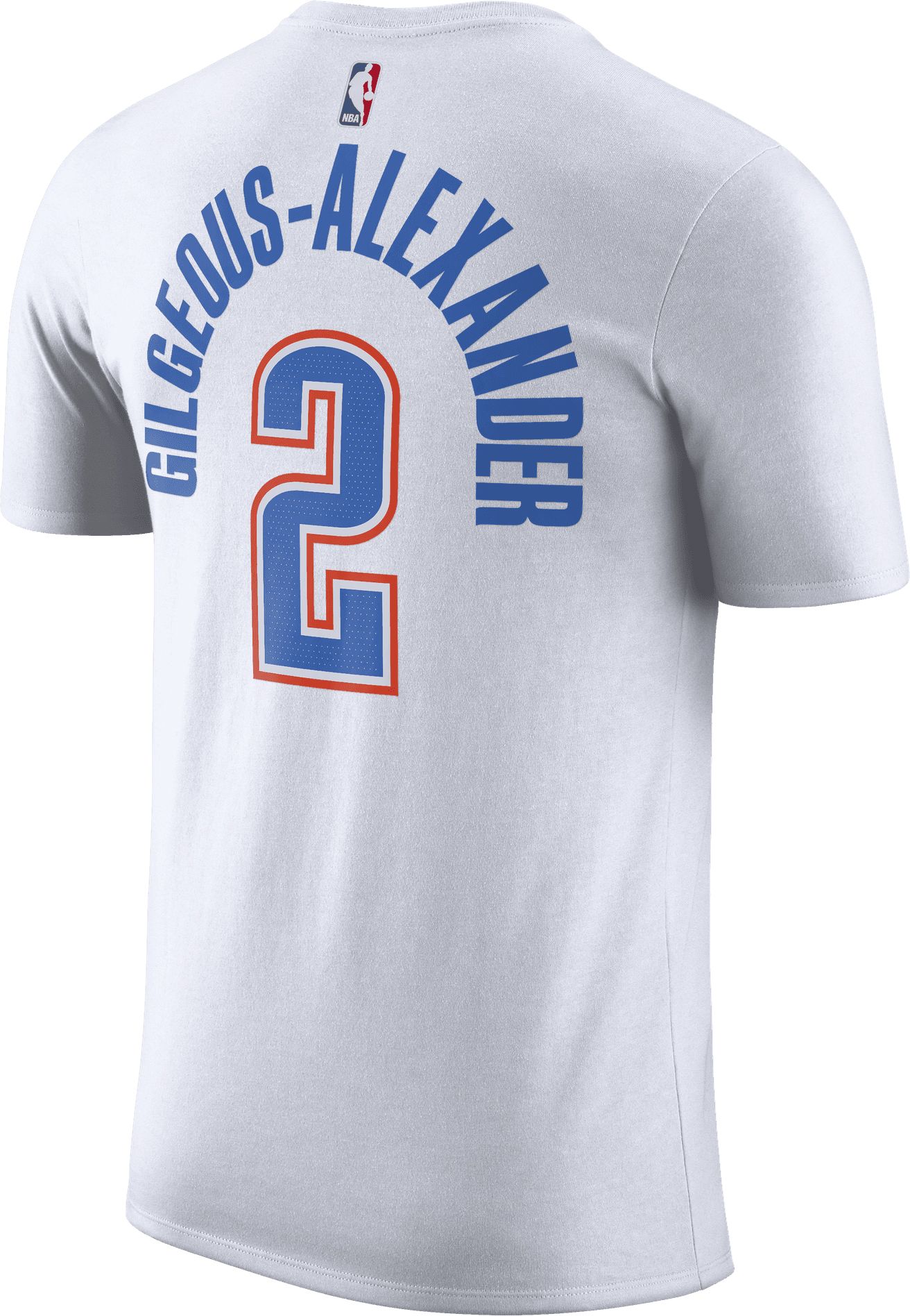 Nike Adult Oklahoma City Thunder Shai Gilgeous-Alexander #2 White Association T-Shirt product image