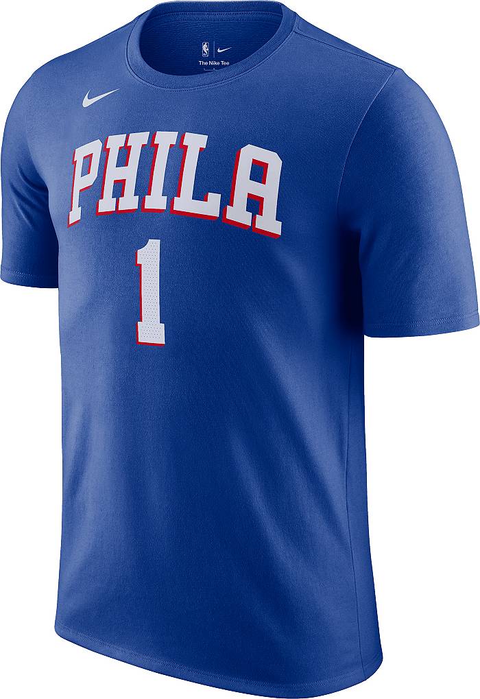 Nike Men's Philadelphia 76ers Tyrese Maxey #0 Blue Dri-Fit Swingman Jersey, XL