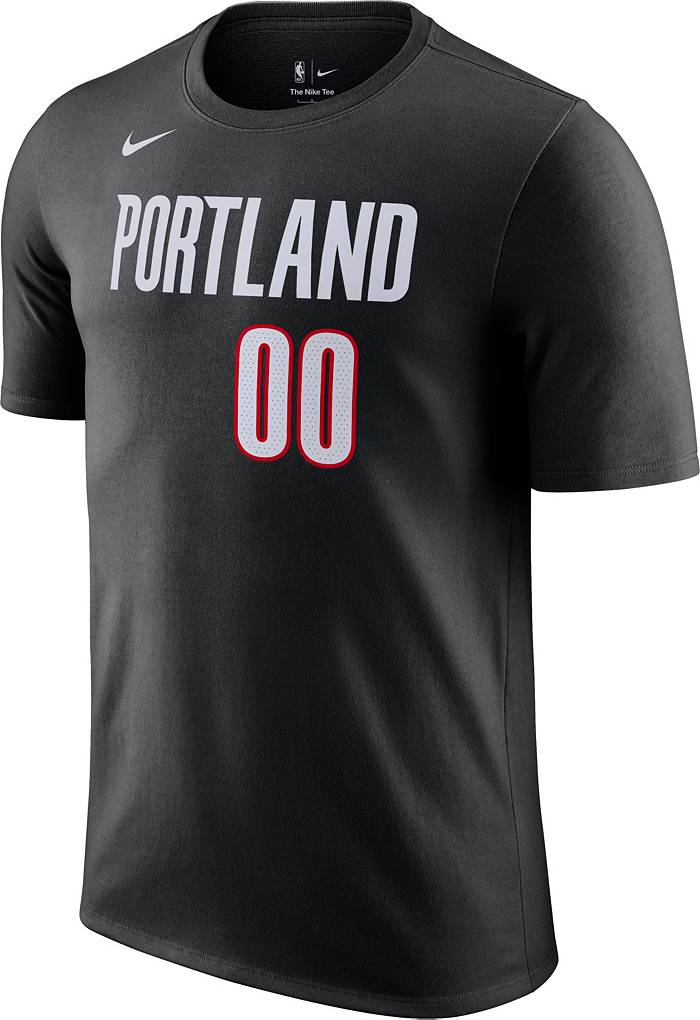 Nike Men's Portland Trail Blazers Damian Lillard #0 Black Dri-Fit Swingman Jersey, Large