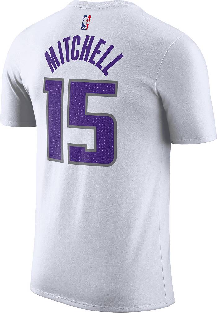 Nike Men's Sacramento Kings Davion Mitchell #15 Purple T-Shirt