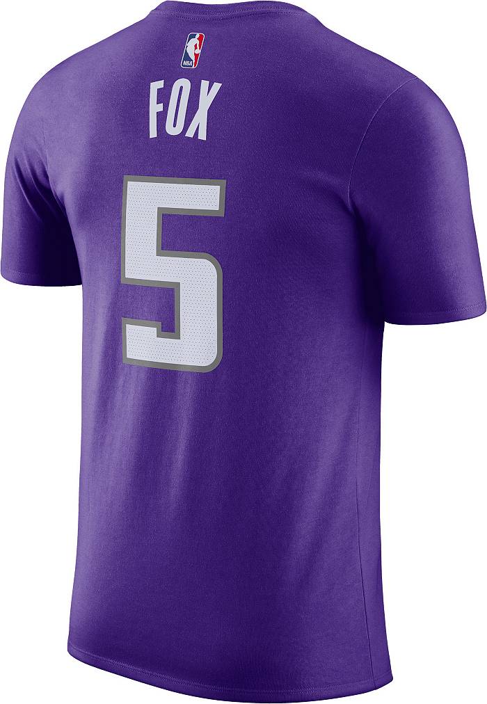 Nike Men's Sacramento Kings De'Aaron Fox #5 Purple Dri-FIT