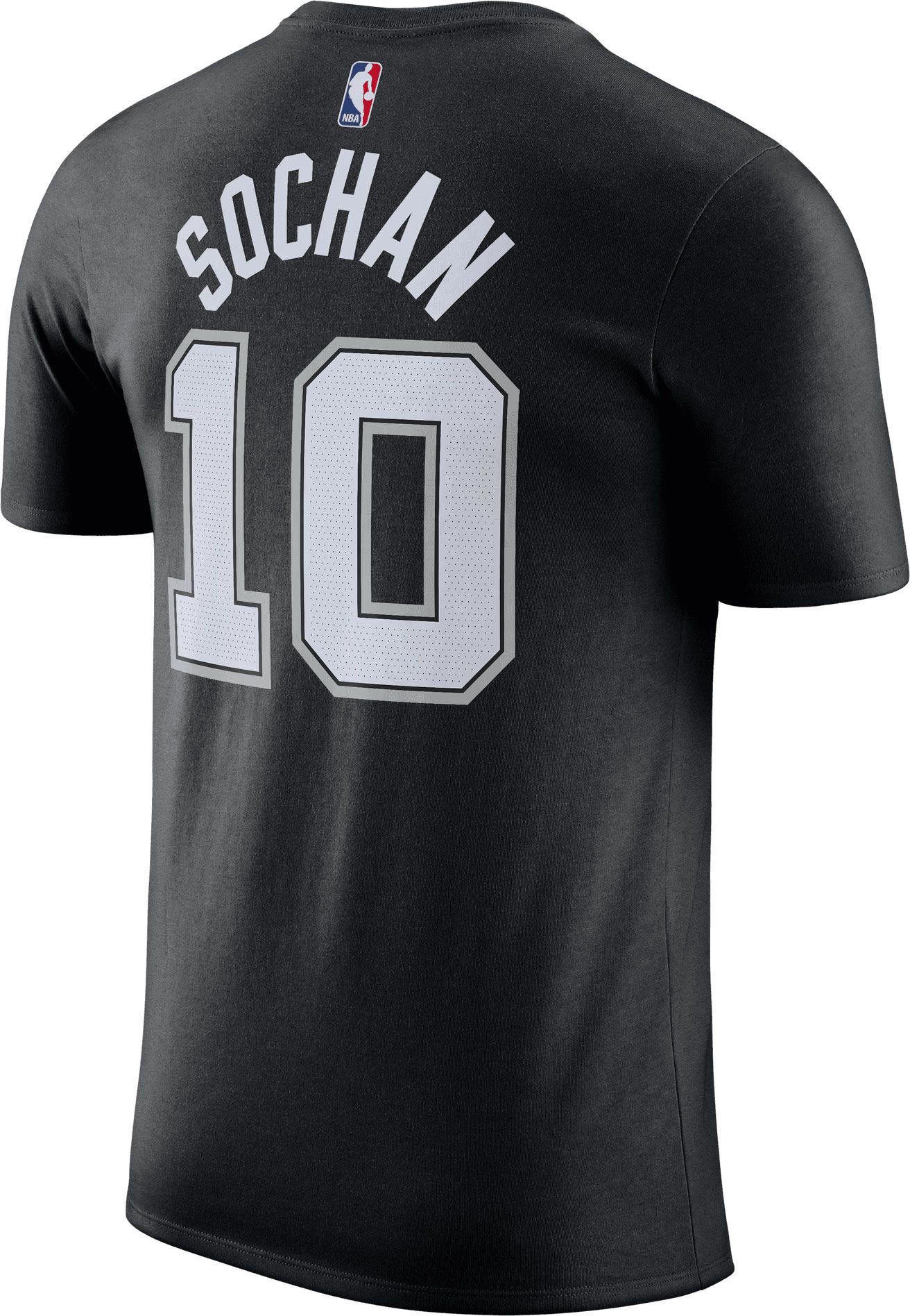 Nike Men's San Antonio Spurs Jeremy Sochan #10 Black T-Shirt product image