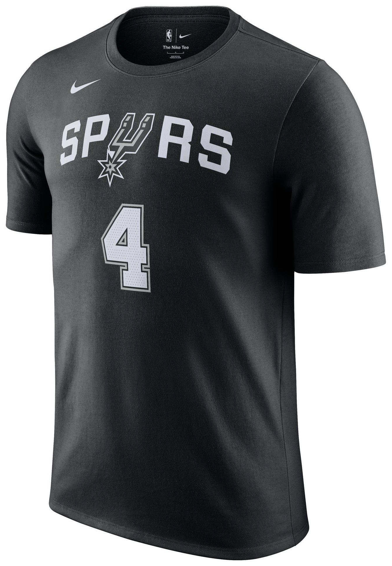 Nike Men's San Antonio Spurs De'Aaron Fox #4 Black T-Shirt product image