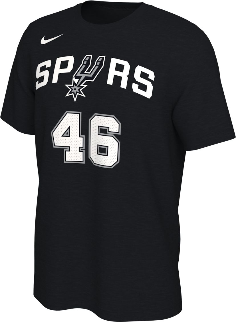 Nike Men's San Antonio Spurs Stephon Castle #5 Black Icon T-Shirt product image