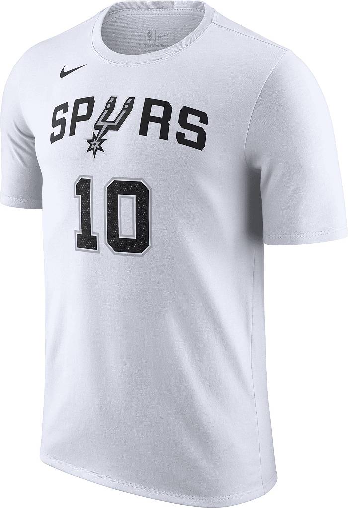 Nike Men's San Antonio Spurs Jeremy Sochan #10 White T-Shirt, XL