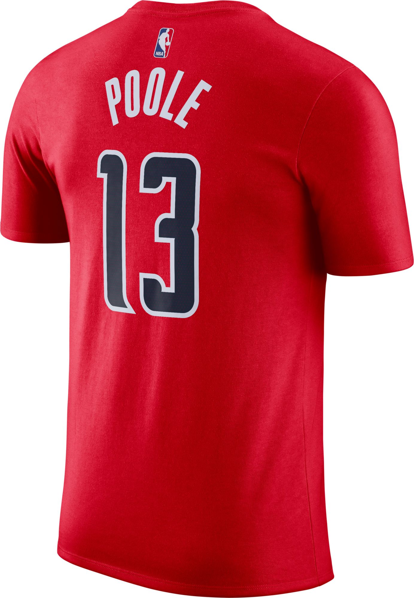 Nike Men's Washington Wizards Jordan Poole #3 Red T-Shirt