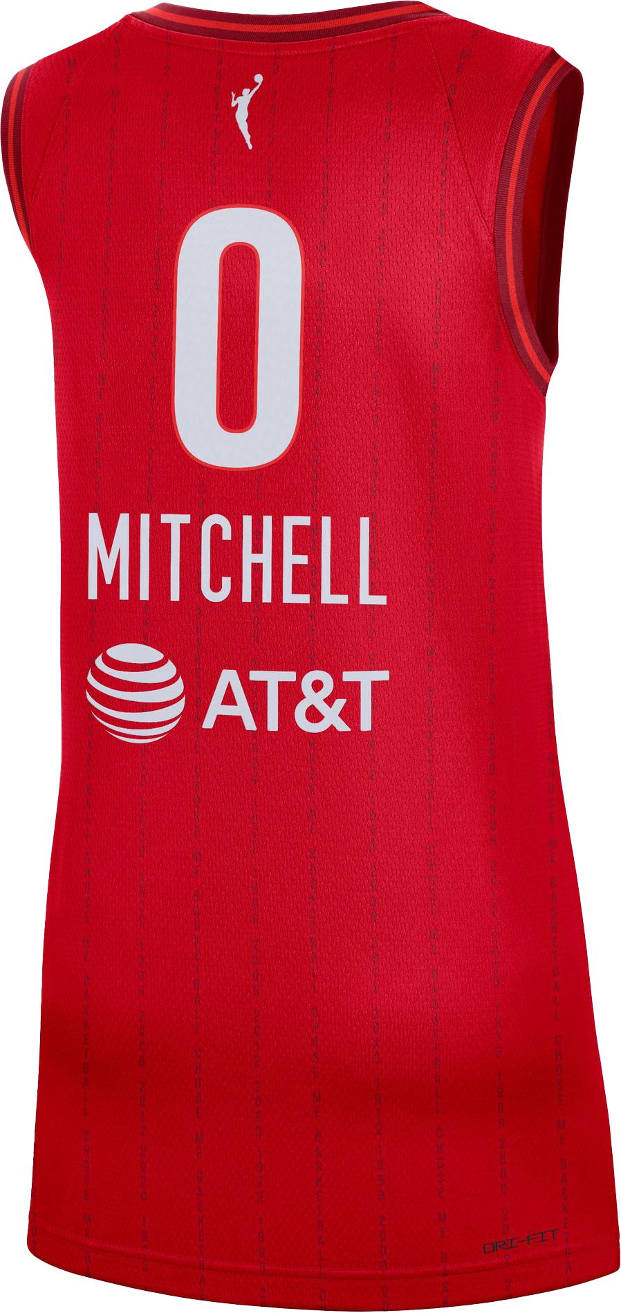 Nike Women's Indiana Fever Red Kelsey Mitchell #0 Rebel Jersey