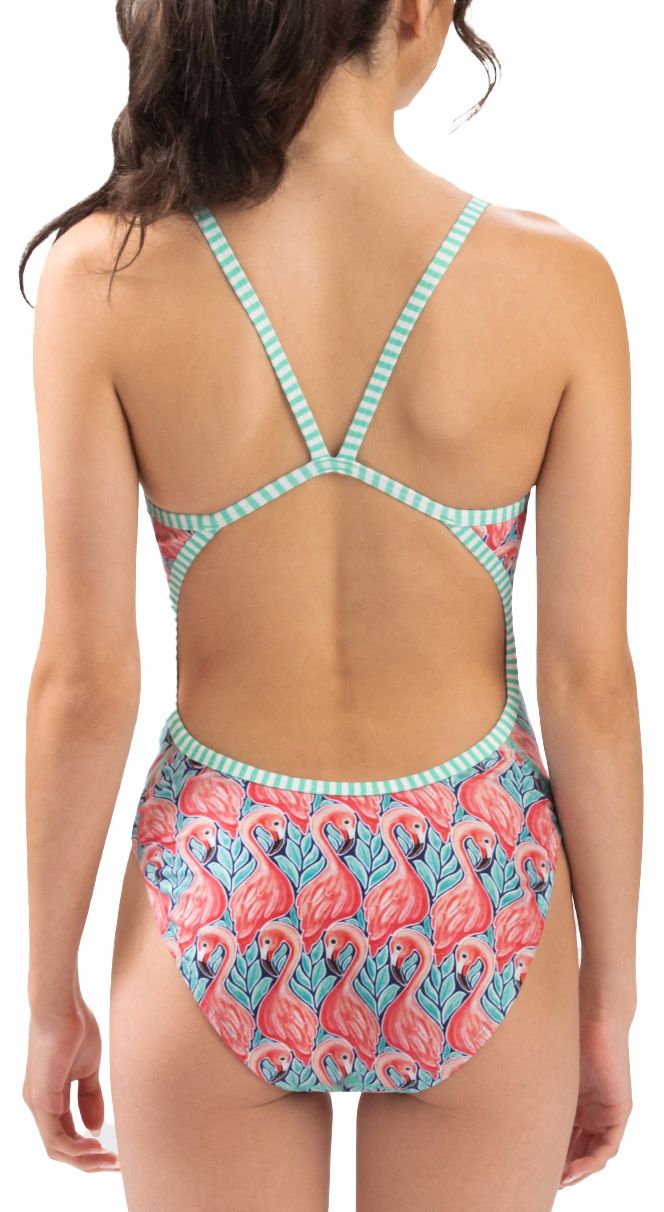 Dolfin Women's Uglies Flamingo Print One Piece Swimsuit