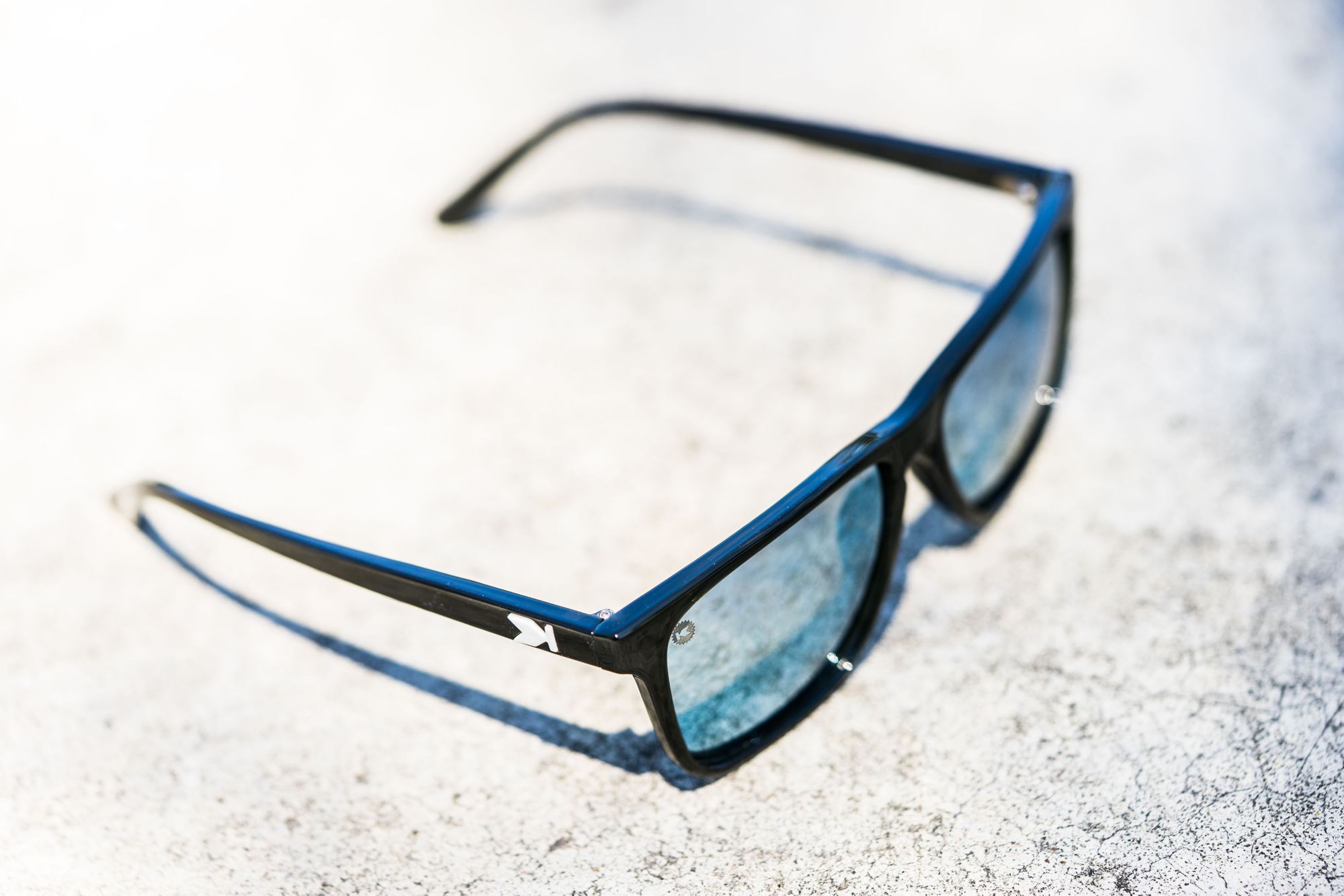 Knockaround Fast Lanes Sport Polarized Jelly Black / Sky Blue Sunglasses product image