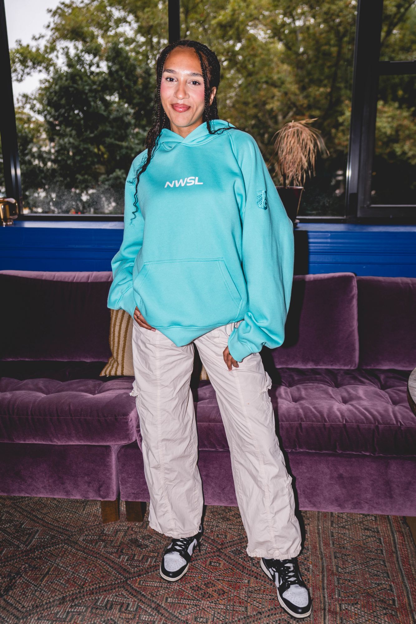 Sport Design Sweden Adult Kansas City Current 2024 NWSL League Teal Pullover Hoodie product image