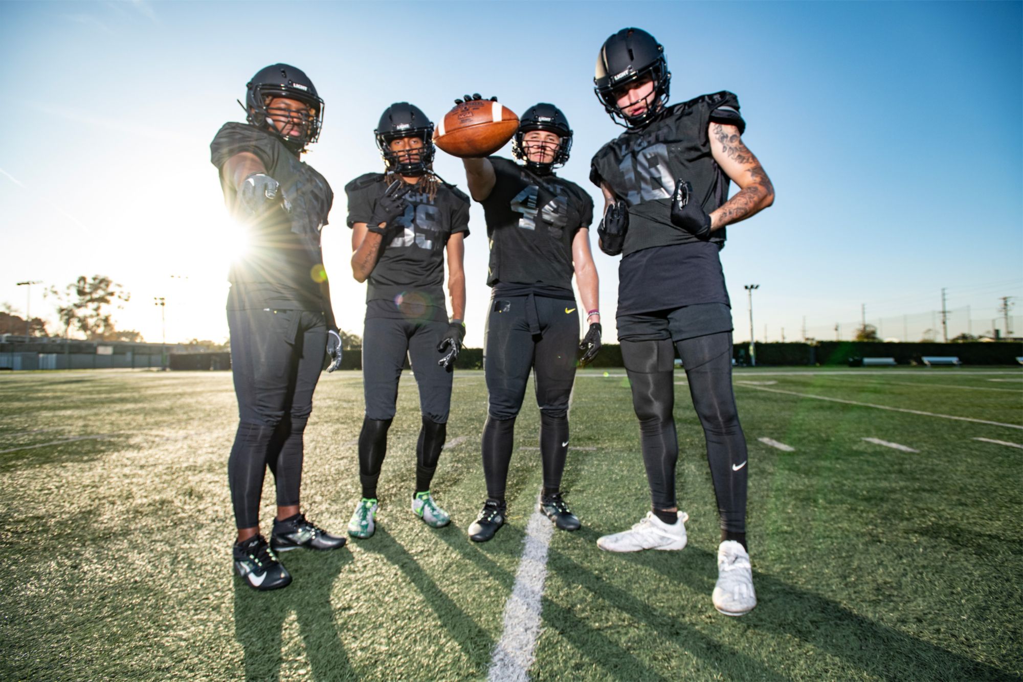 Light Helmets Apache Lightning Football Helmet with SKP2 Facemask - Youth product image