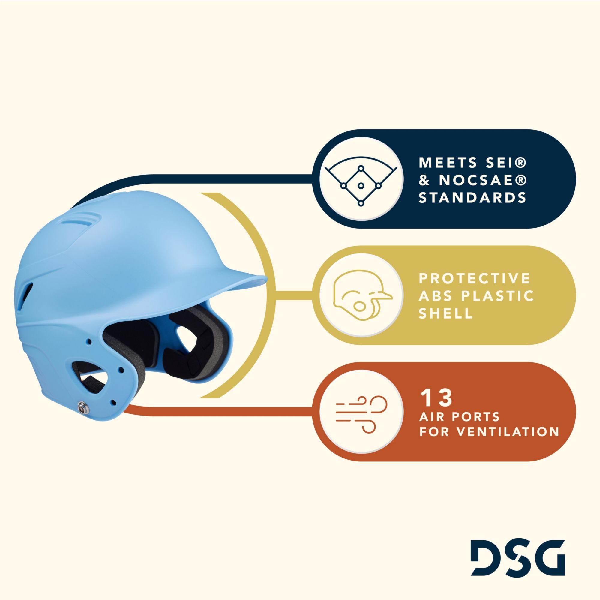 DSG Tee Ball Batting Helmet product image